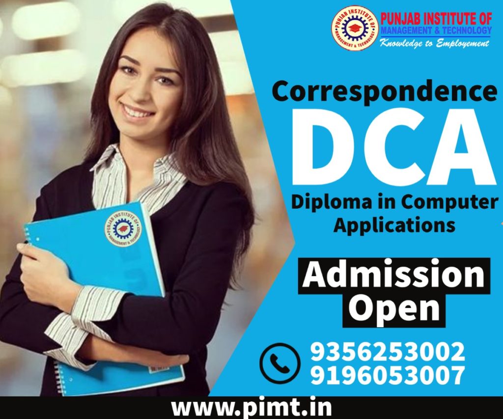 Correspondence DCA - Diploma in Computer Applications