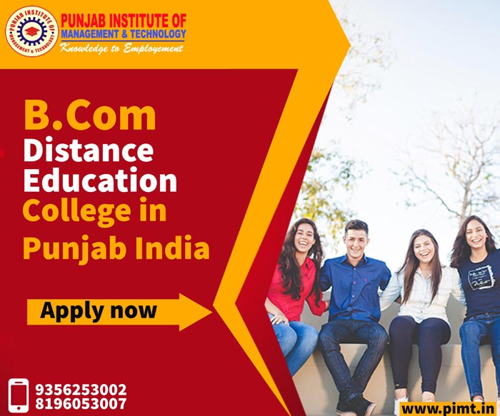 B.Com Distance Education College in Punjab India