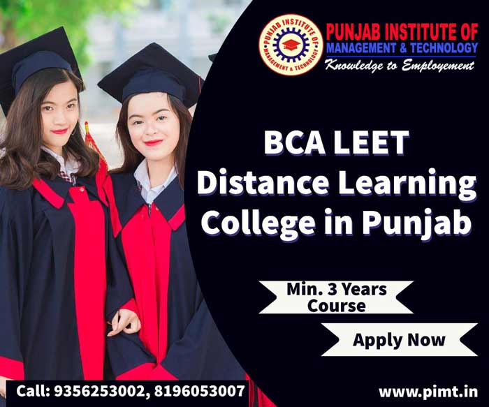 BCA LEET Distance Learning College in Punjab
