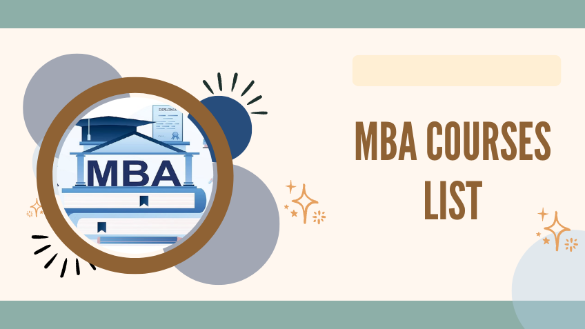 MBA Courses List